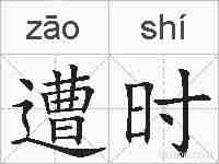 遭时的拼音