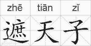 遮天子的拼音