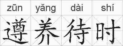 遵养待时的拼音