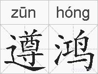 遵鸿的拼音