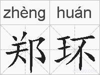 郑环的拼音