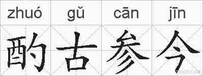 酌古参今的拼音