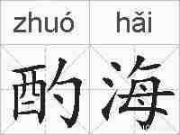 酌海的拼音