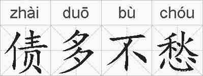 债多不愁的拼音