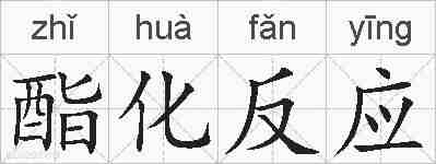 酯化反应的拼音