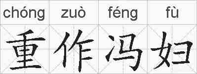 重作冯妇的拼音