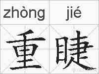 重睫的拼音