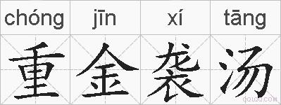 重金袭汤的拼音