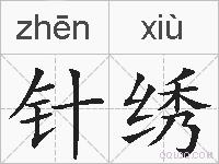 针绣的拼音