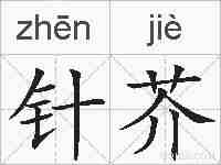 针芥的拼音