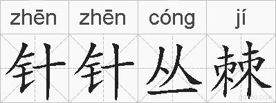 针针丛棘的拼音