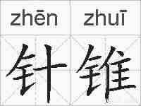针锥的拼音