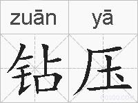 钻压的拼音