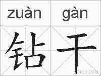 钻干的拼音