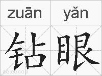 钻眼的拼音