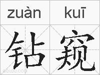 钻窥的拼音