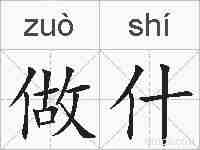 做什的拼音