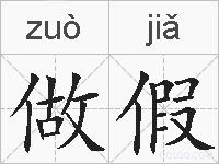做假的拼音