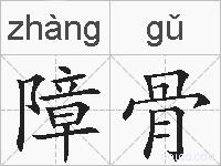 障骨的拼音