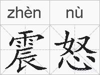 震怒的拼音