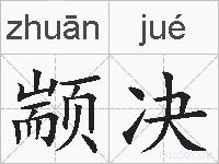 颛决的拼音