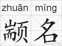 颛名的拼音