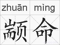 颛命的拼音