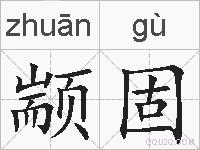 颛固的拼音