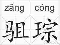 驵琮的拼音