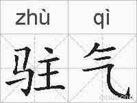 驻气的拼音