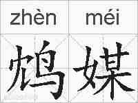 鸩媒的拼音