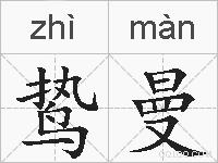 鸷曼的拼音