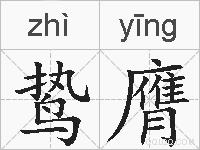 鸷膺的拼音