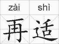 再适的拼音