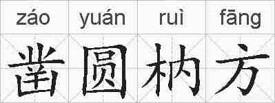 凿圆枘方的拼音