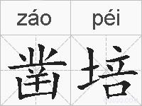 凿培的拼音
