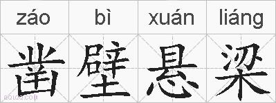 凿壁悬梁的拼音