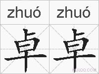 卓卓的拼音