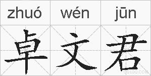 卓文君的拼音