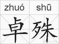卓殊的拼音