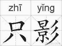只影的拼音