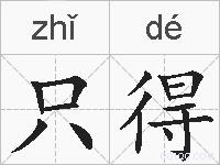 只得的拼音