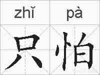 只怕的拼音