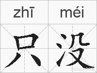 只没的拼音