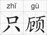 只顾的拼音