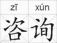 咨询的拼音