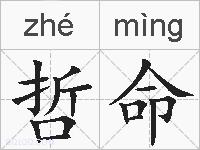 哲命的拼音