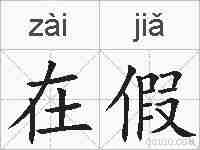 在假的拼音