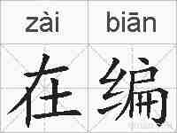在编的拼音