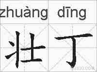 壮丁的拼音